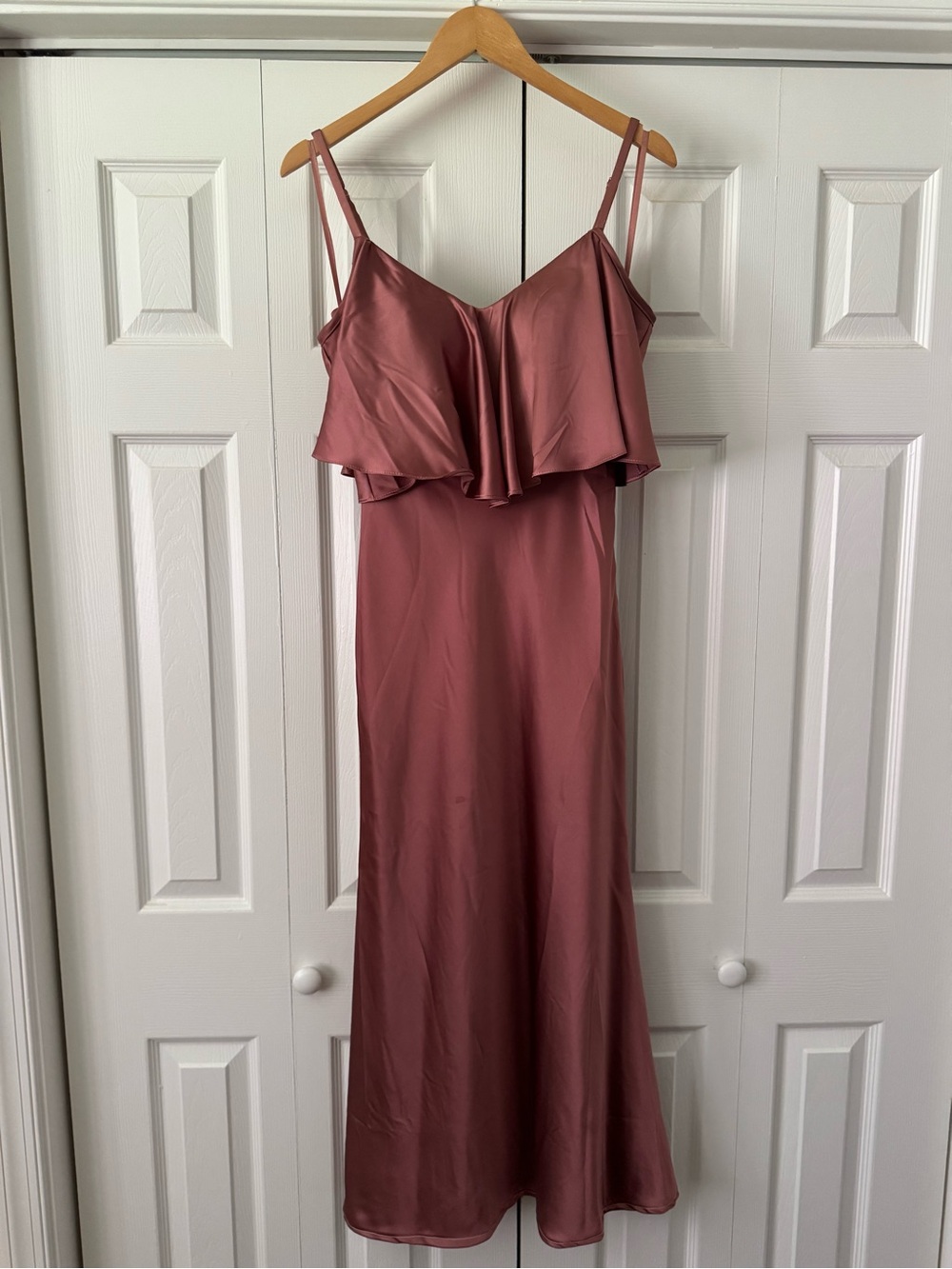 Revelry Desert Rose Convertible Satin Dress